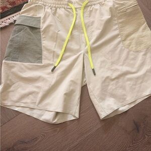 lululemon athletica Yellow and Green Athletic Shorts
